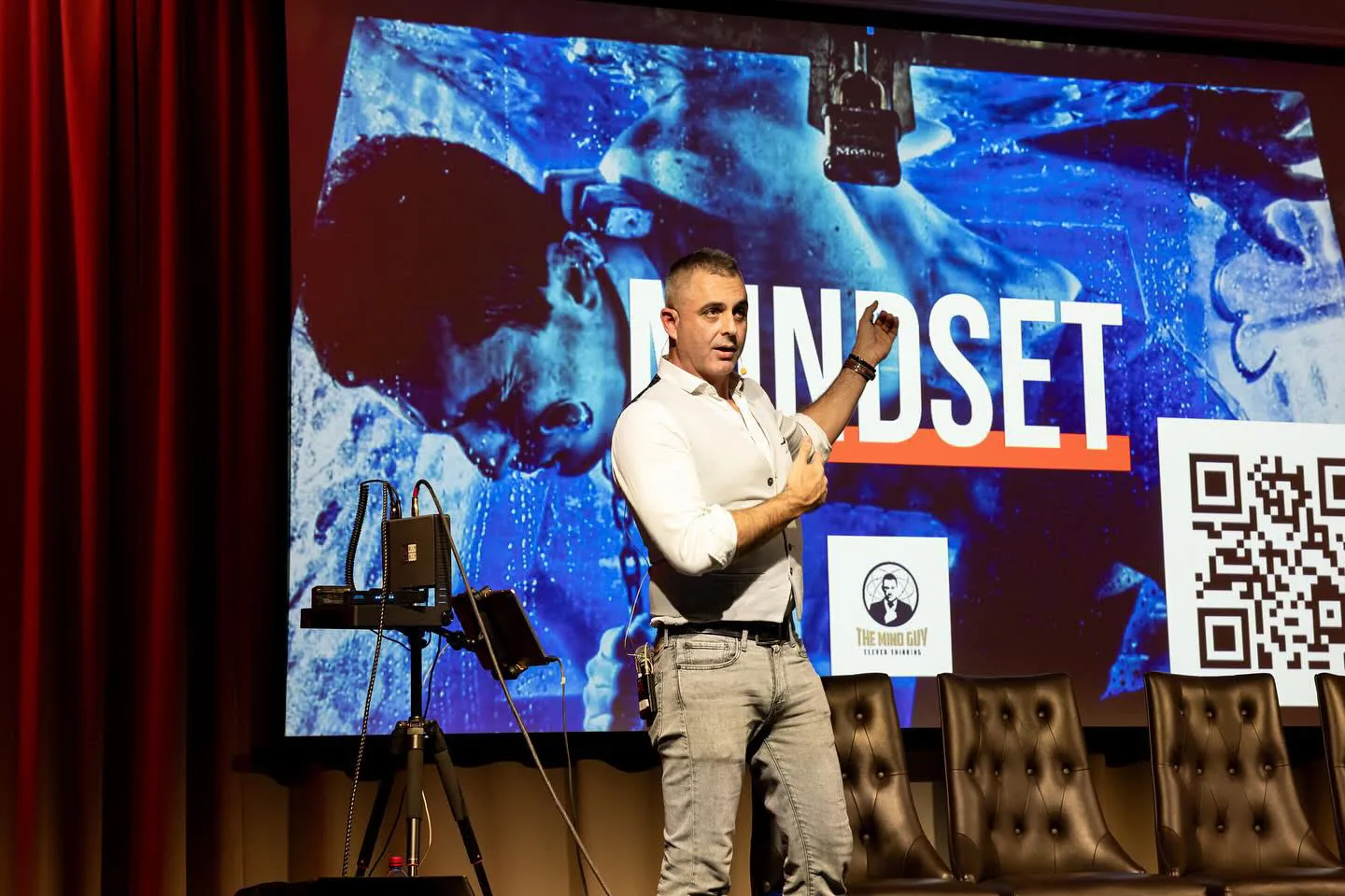 Delivering the MindSet keynote on a corporate stage